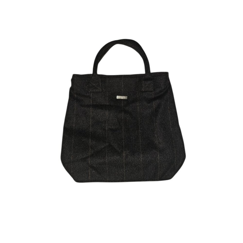 Discontinued Vampire 1950 Wool & Alpaca Striped Mini Tote Handbag Bag Purse